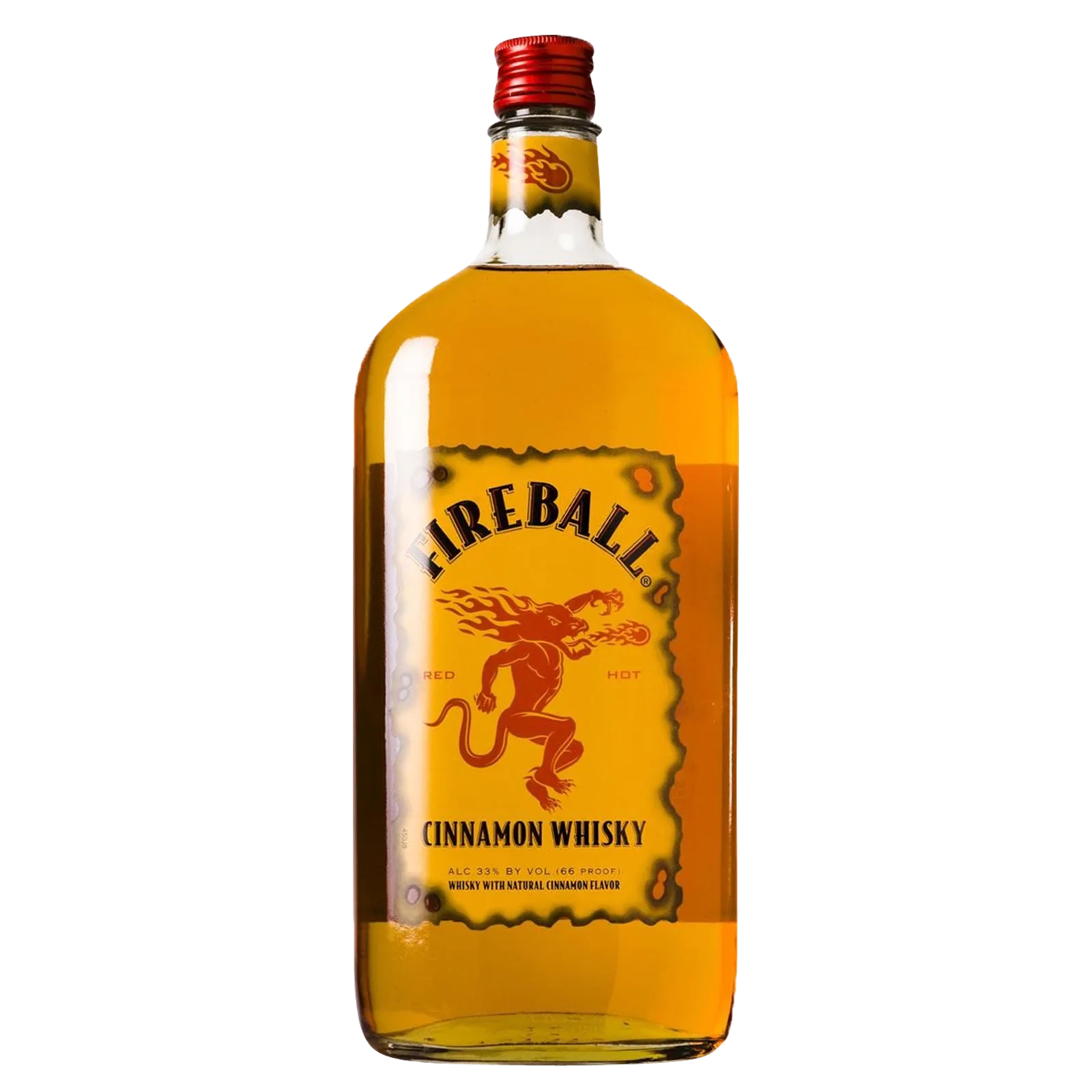 Fireball Hot Cinnamon Blended Whisky 1L (66 Proof)