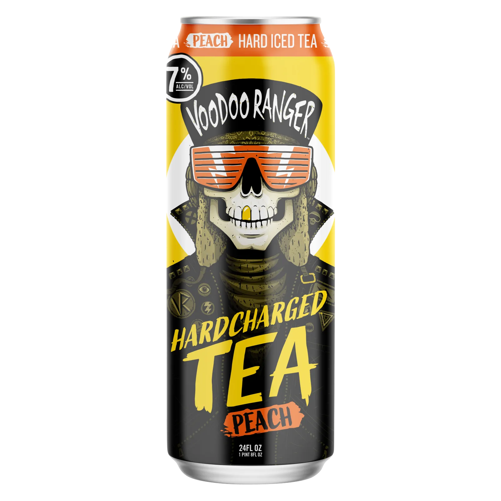 New Belgium Voodoo Ranger Hardcharged Peach Tea Single 24oz Can 7.0% ABV