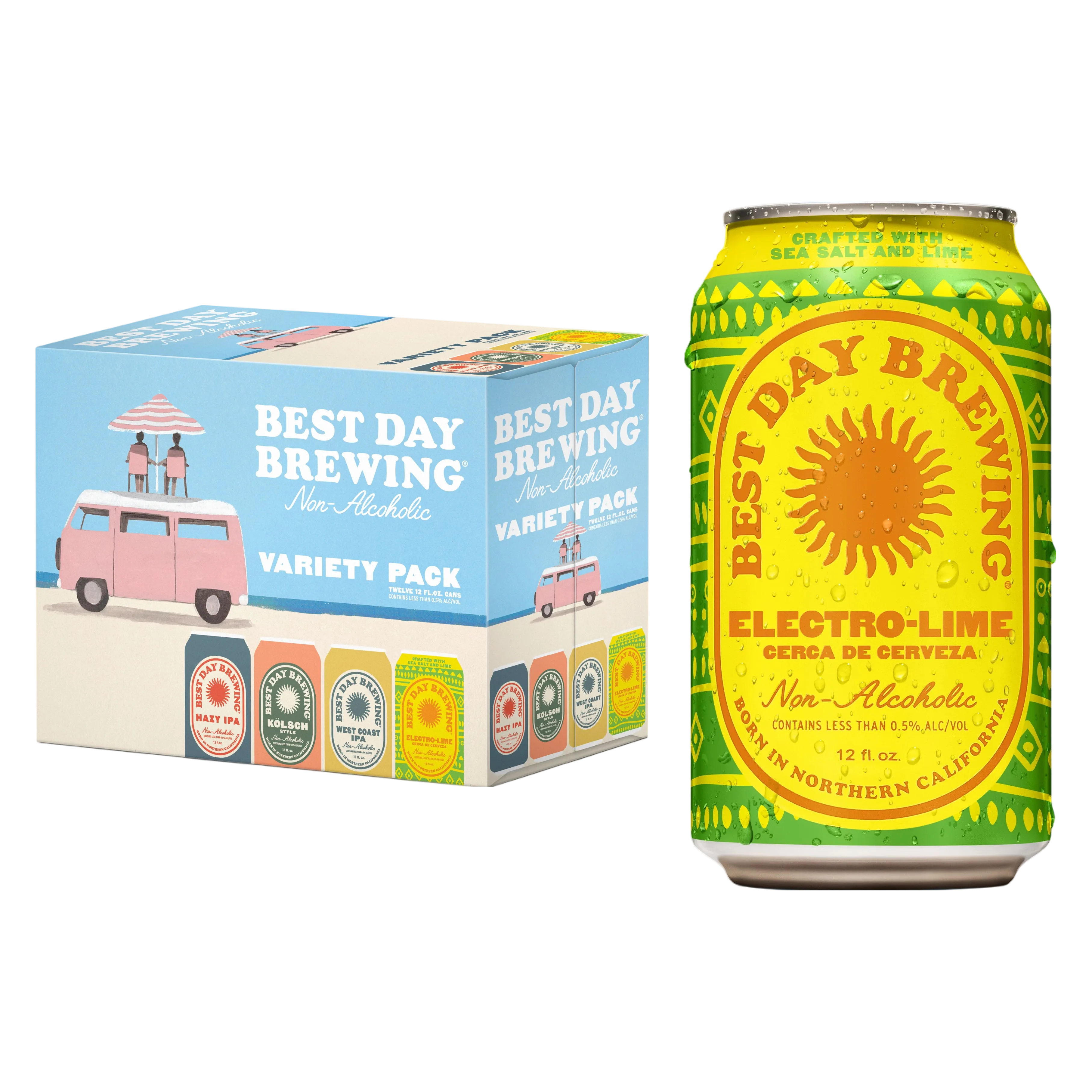 Best Day Variety Non-Alcoholic 12pk 12oz Can 0.0% ABV