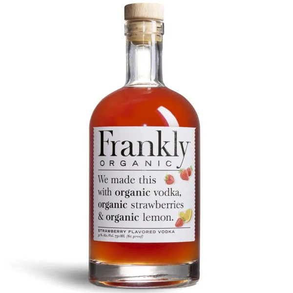 Frankly Organic Strawberry Vodka 750Ml