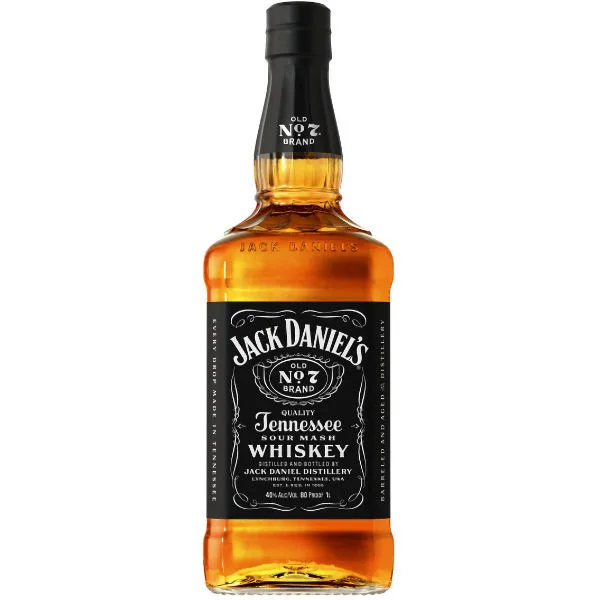 Jack Daniels Old No7 Tennessee Sour Mash Whiskey 1L