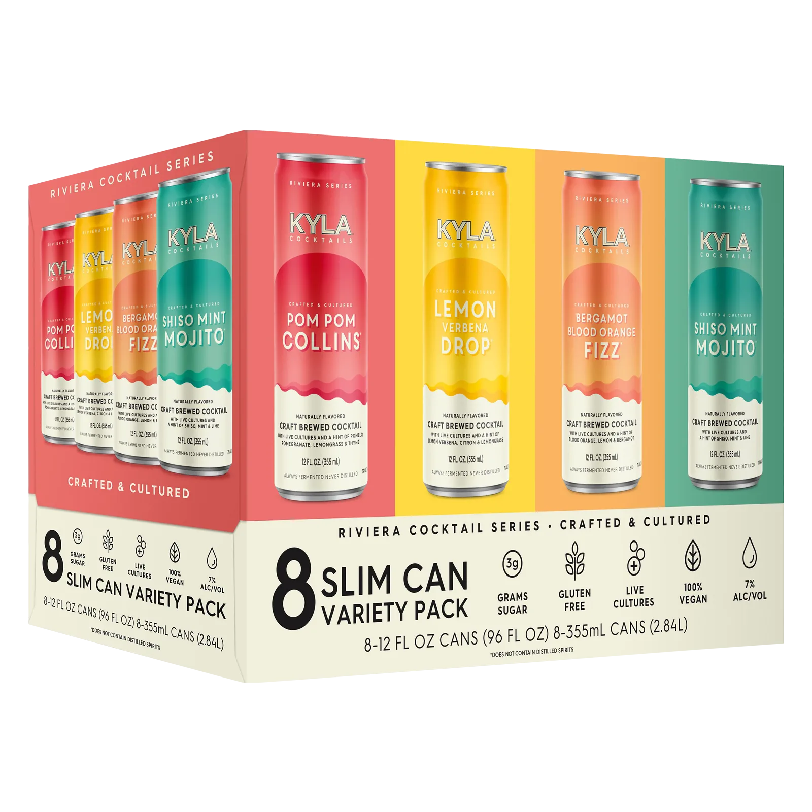 Kyla Cocktails Riviera Cocktail Variety Pack 8pk 12oz