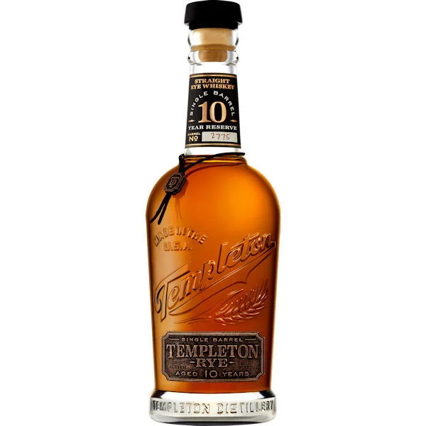 Templeton Single Barrel 10 Year Old Rye Whiskey 750Ml