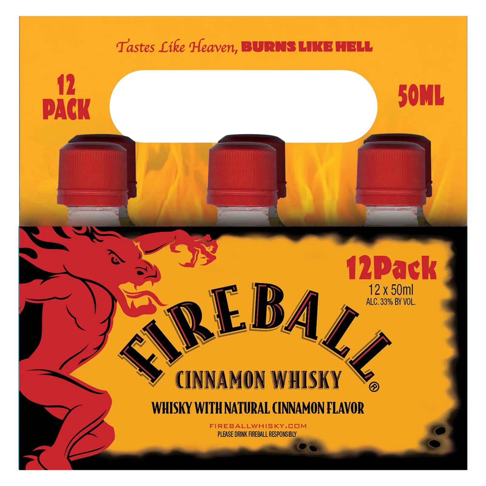 Fireball Hot Cinnamon Blended Whisky 12pk (66 Proof