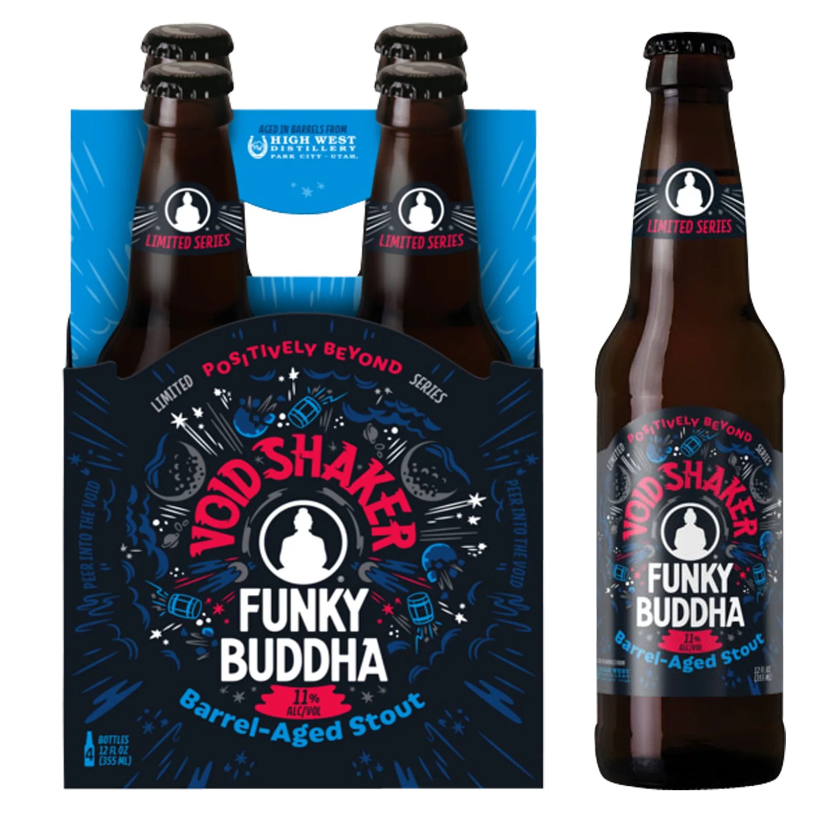 Funky Buddha Void Shaker Barrel-Aged Imperial Stout 4pk Btl 11.0% ABV