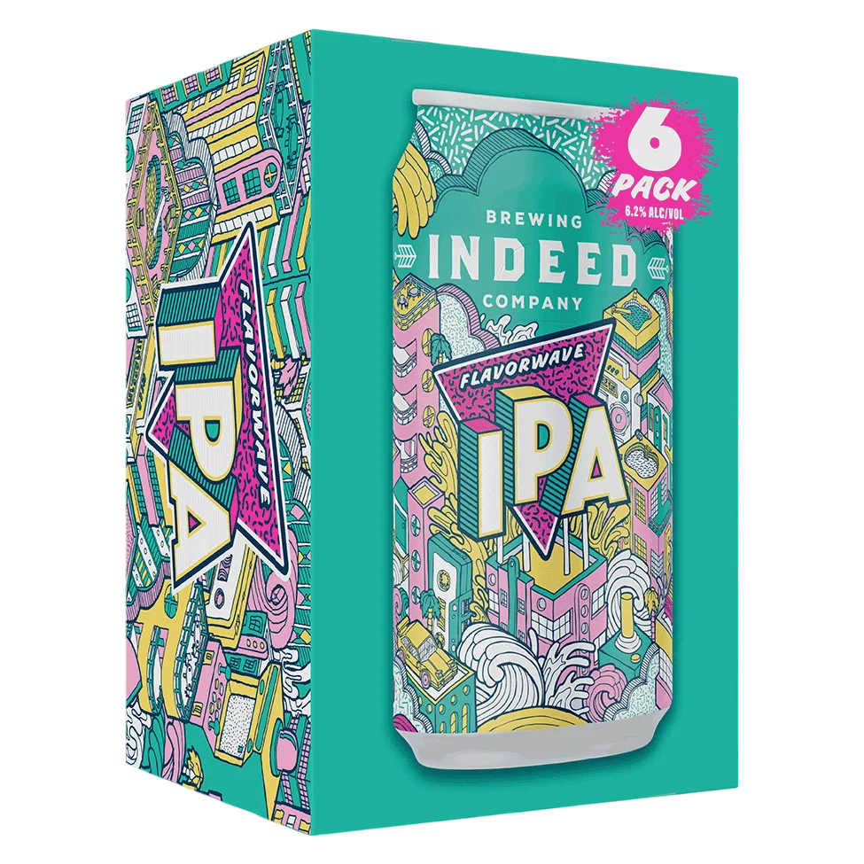 Indeed Flavorwave IPA 6pk Cans 6.2% ABV