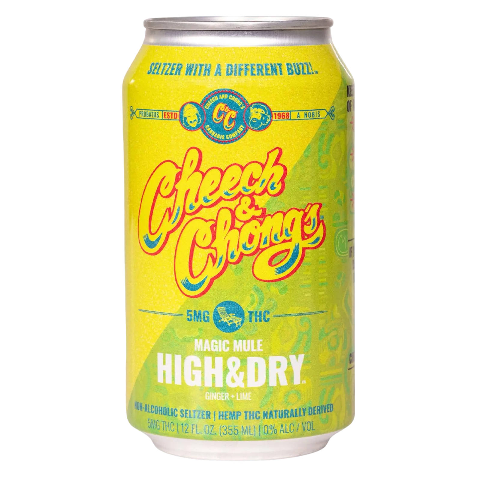 Cheech & Chong's 5mg THC High & Dry Magic Mule Seltzer Can