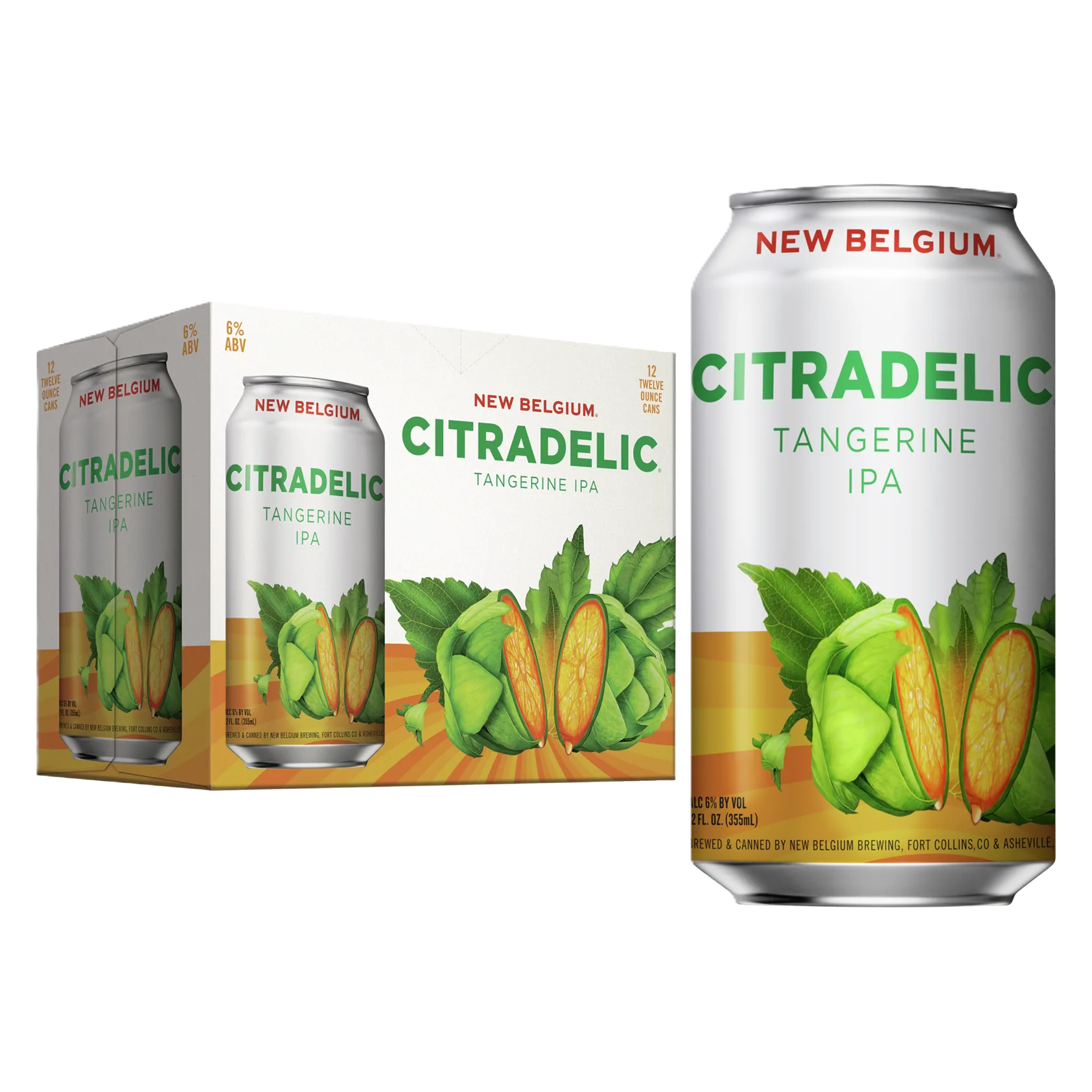 New Belgium Citradelic Tangerine 12pk Can 6.0% ABV