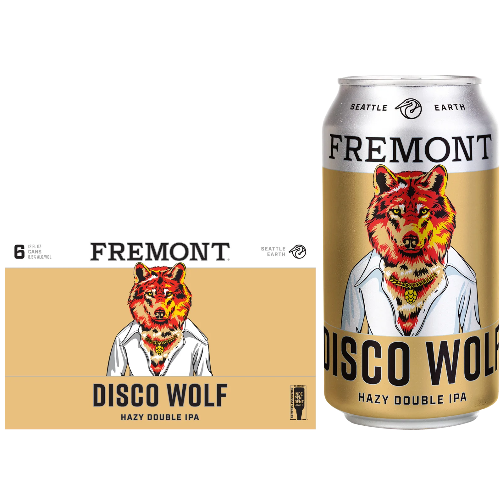 Fremont Disco Wolf Double IPA 6pk Can