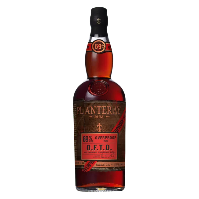 Planteray O.F.T.D Overproof Rum 69% ABV