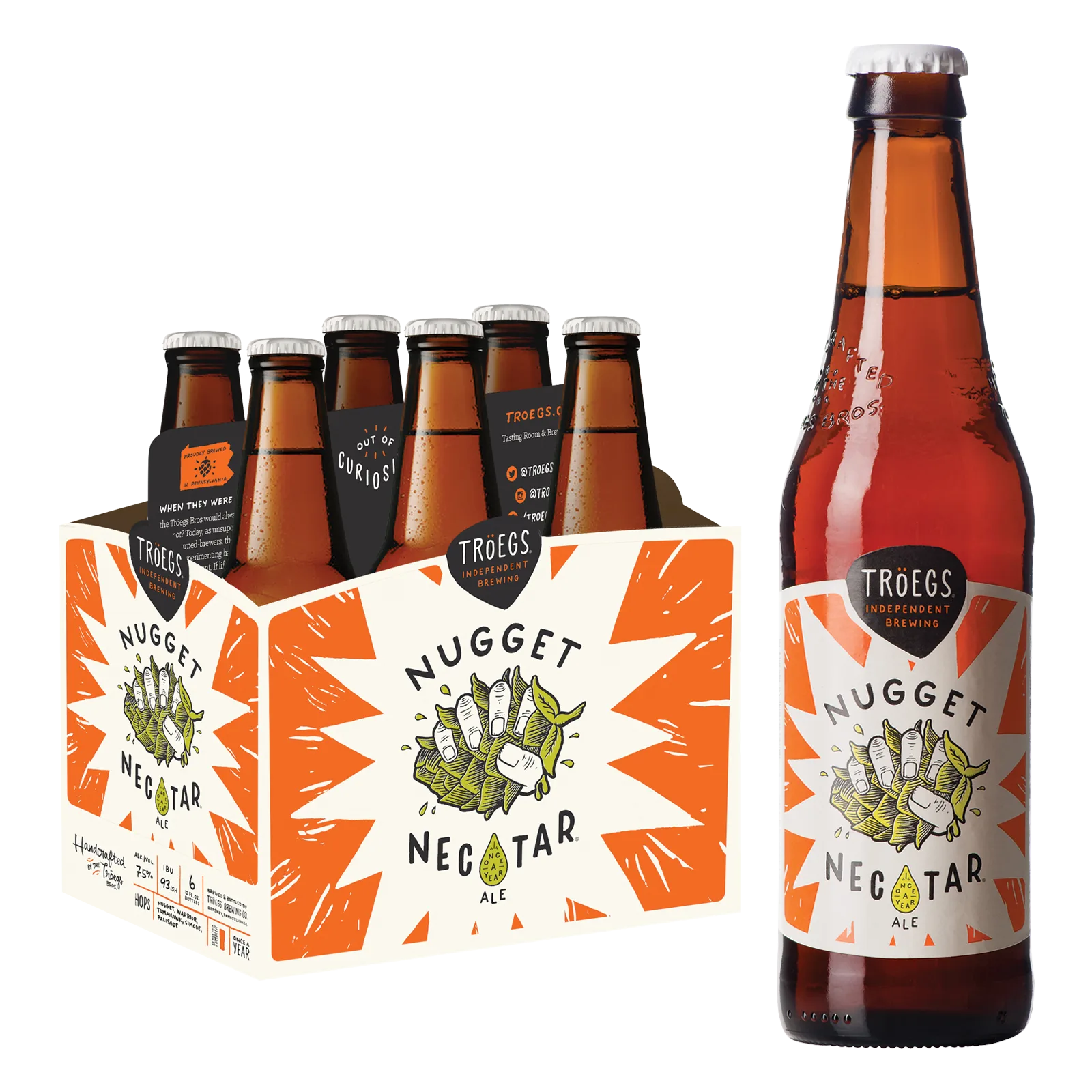 Troegs Nugget Nectar 6pk Btl 7.5% ABV