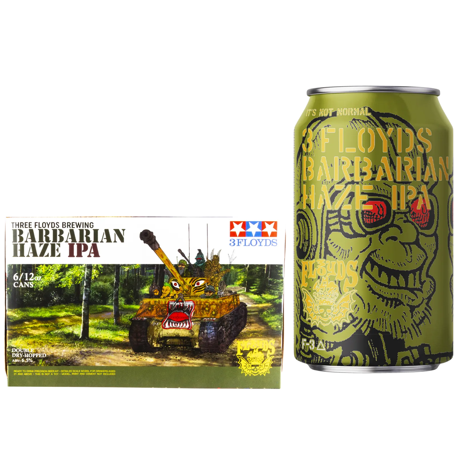 Three Floyds Barbarian Haze IPA 6pk Can 6.5% ABV