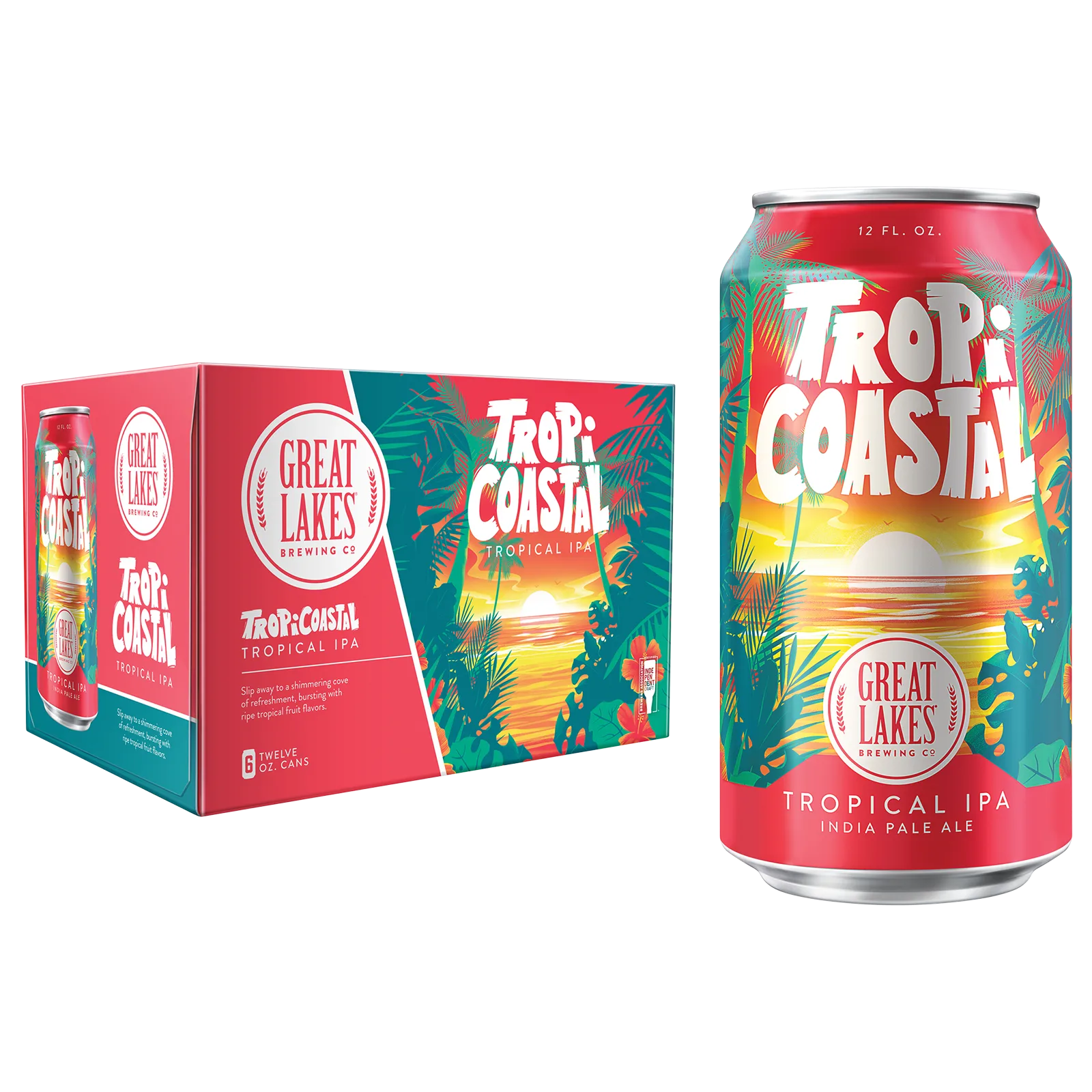 Great Lakes TropiCoastal Tropical IPA 6pk Can 6.0% ABV