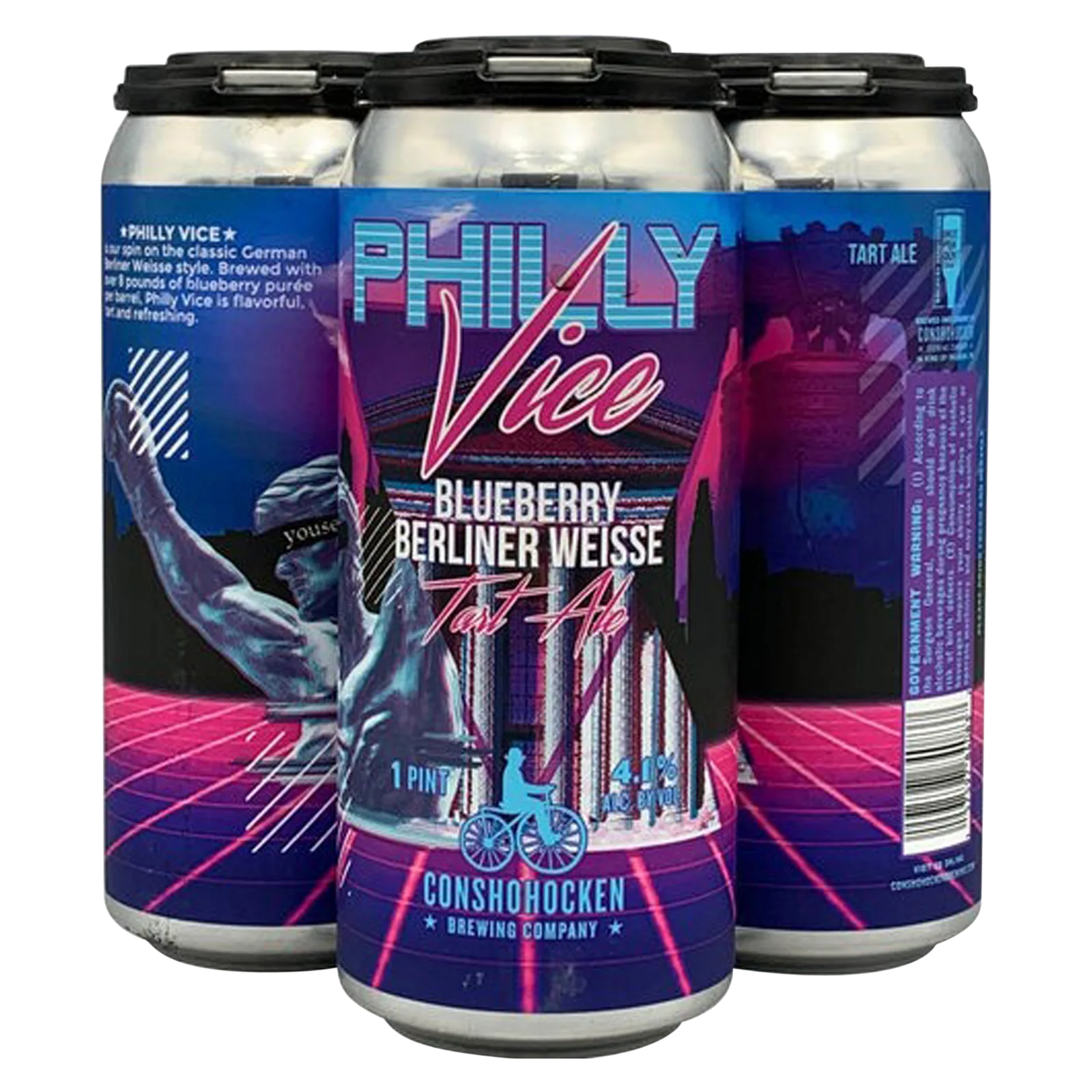 Conshohocken Brewing Company Philly Vice Blueberry Sour 4pk 16oz Can 4.1% ABV