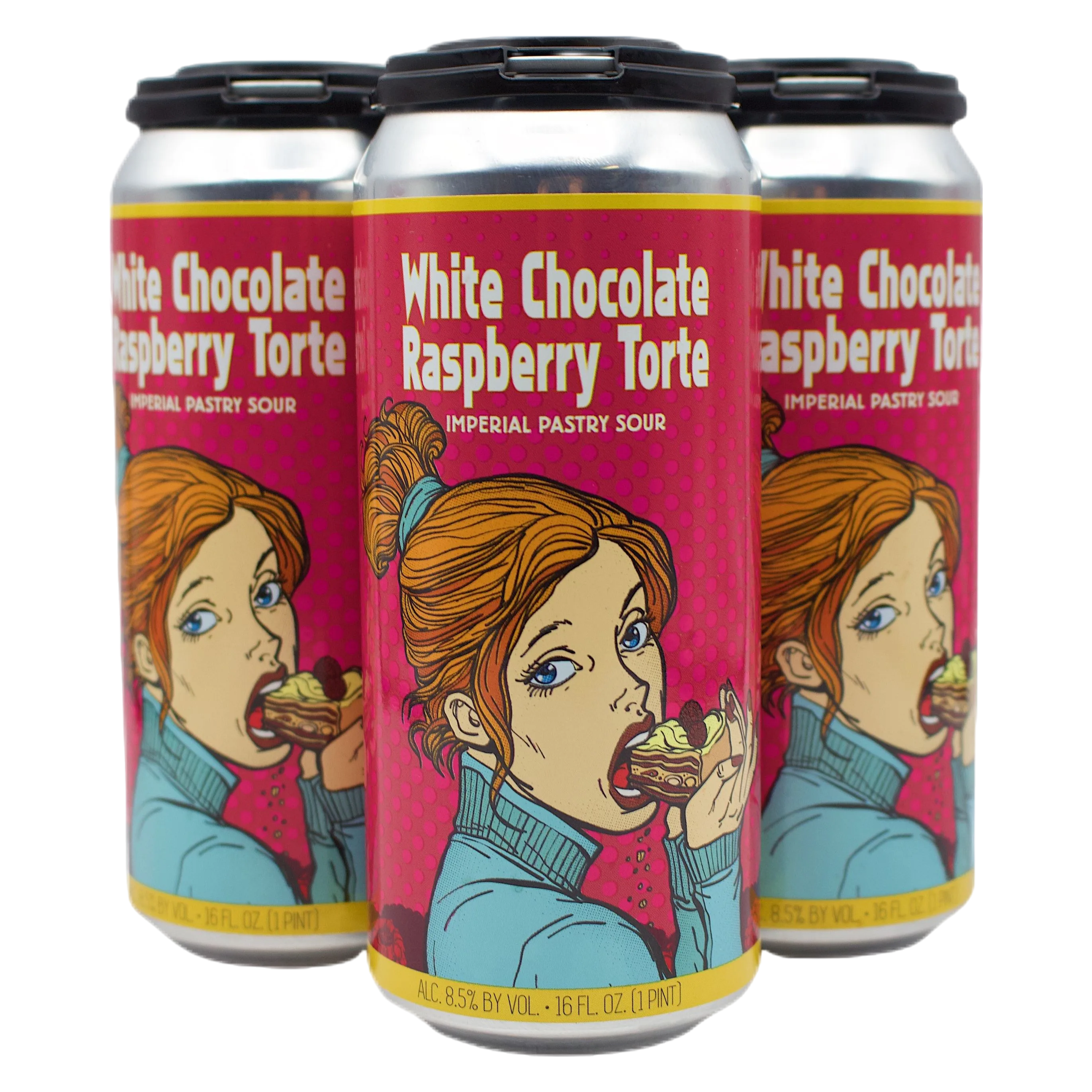 Wild Barrel White Chocolate Raspberry Torte 4pk 16oz Cans