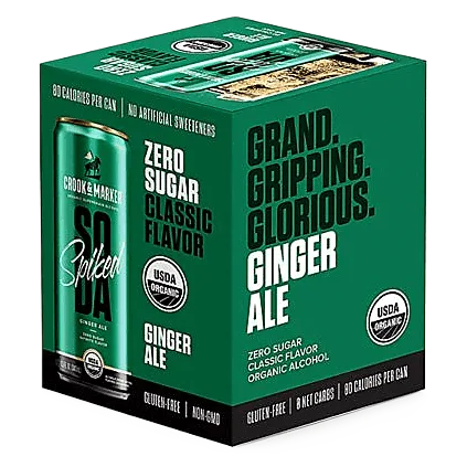 Crook & Marker Spiked Soda Ginger Ale (4PKC 11.5 OZ)