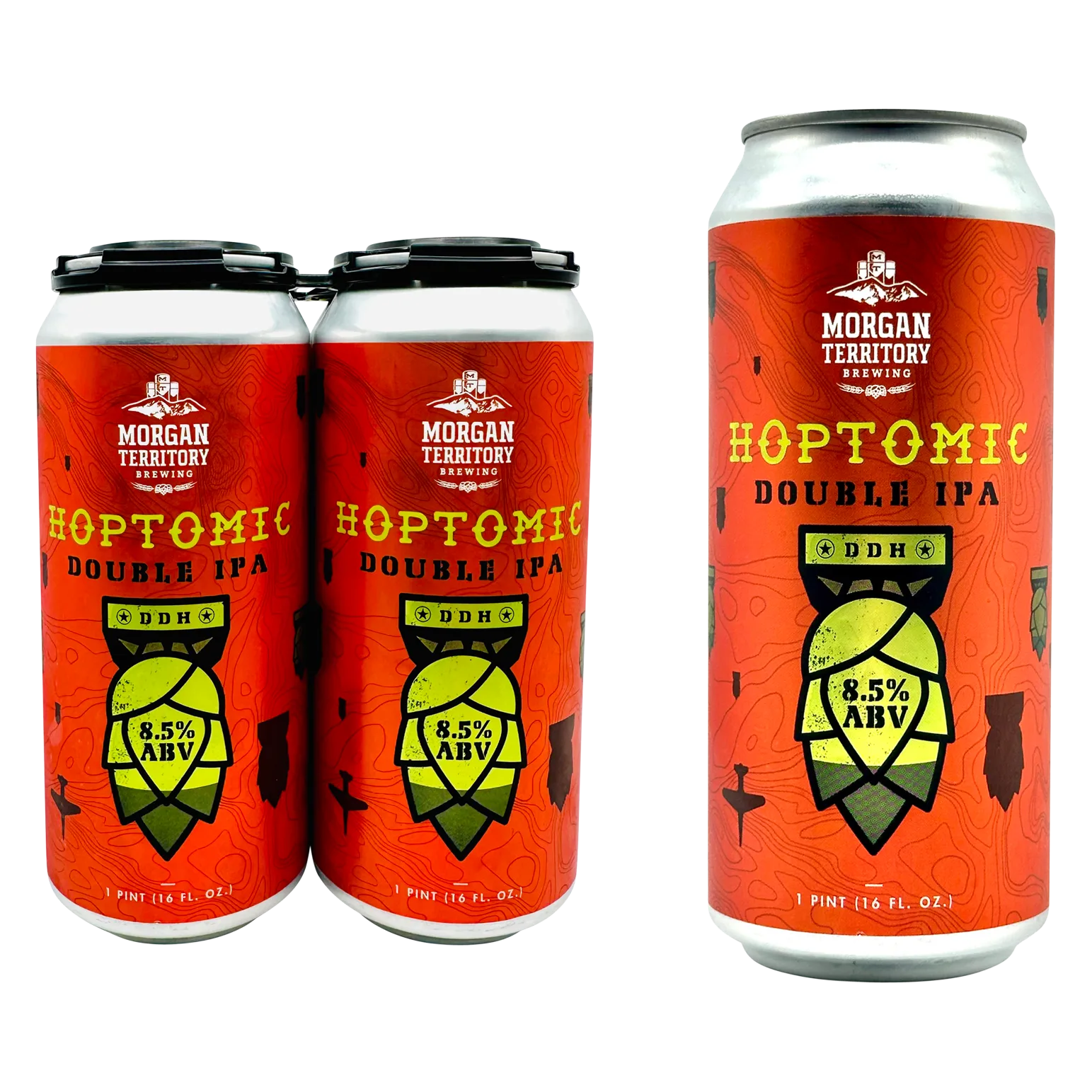 Morgan Territory Brewing Hoptomic Double IPA 4pk 16oz Can