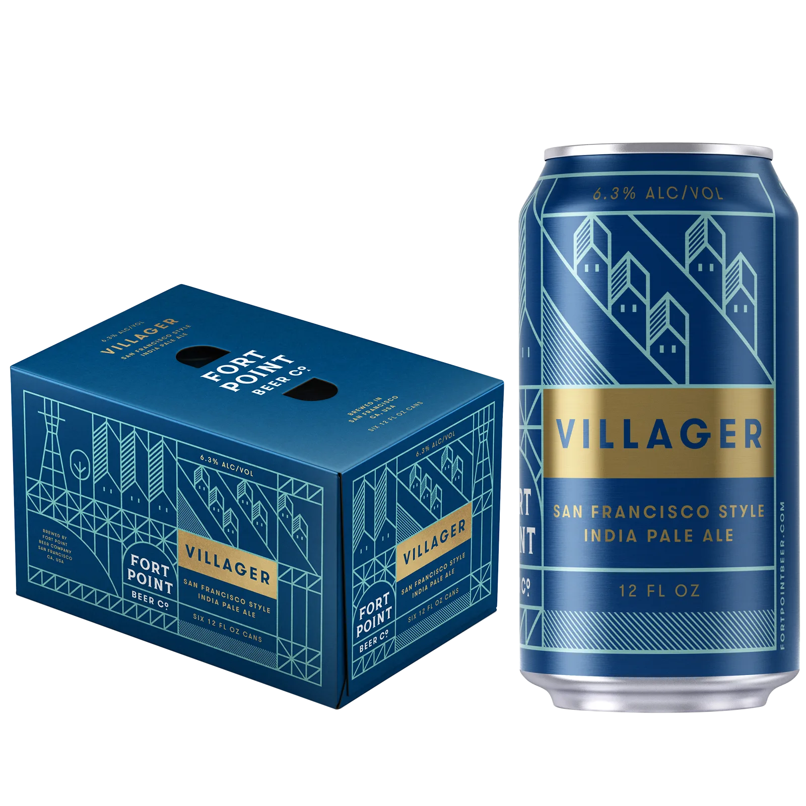 Fort Point Villager IPA 6pk Can