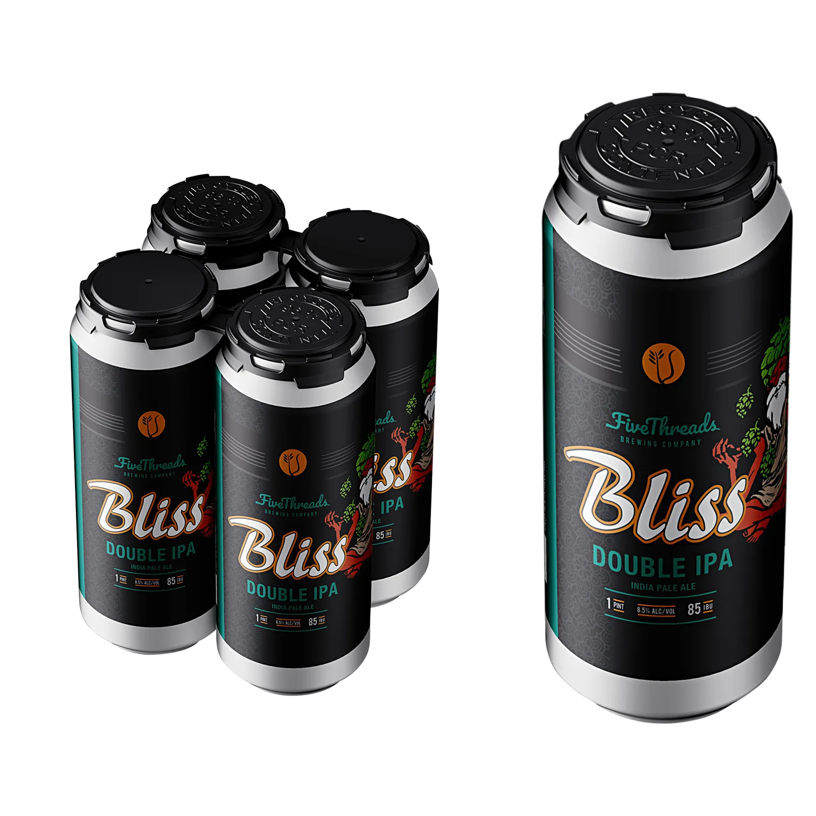 Five Threads Brewing Co. Bliss Double IPA 4pk