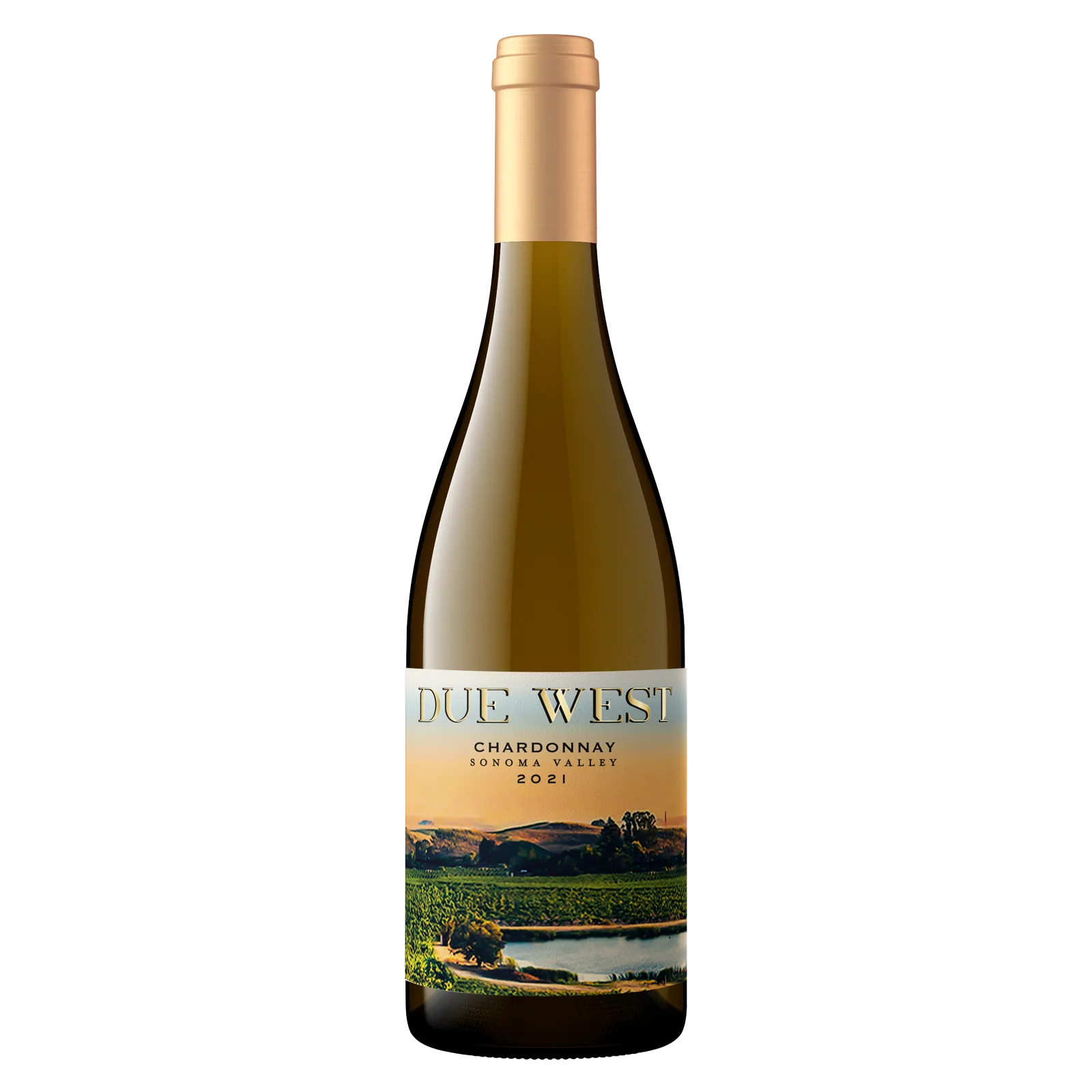 Due West Sonoma Chardonnay 750ml Bottle
