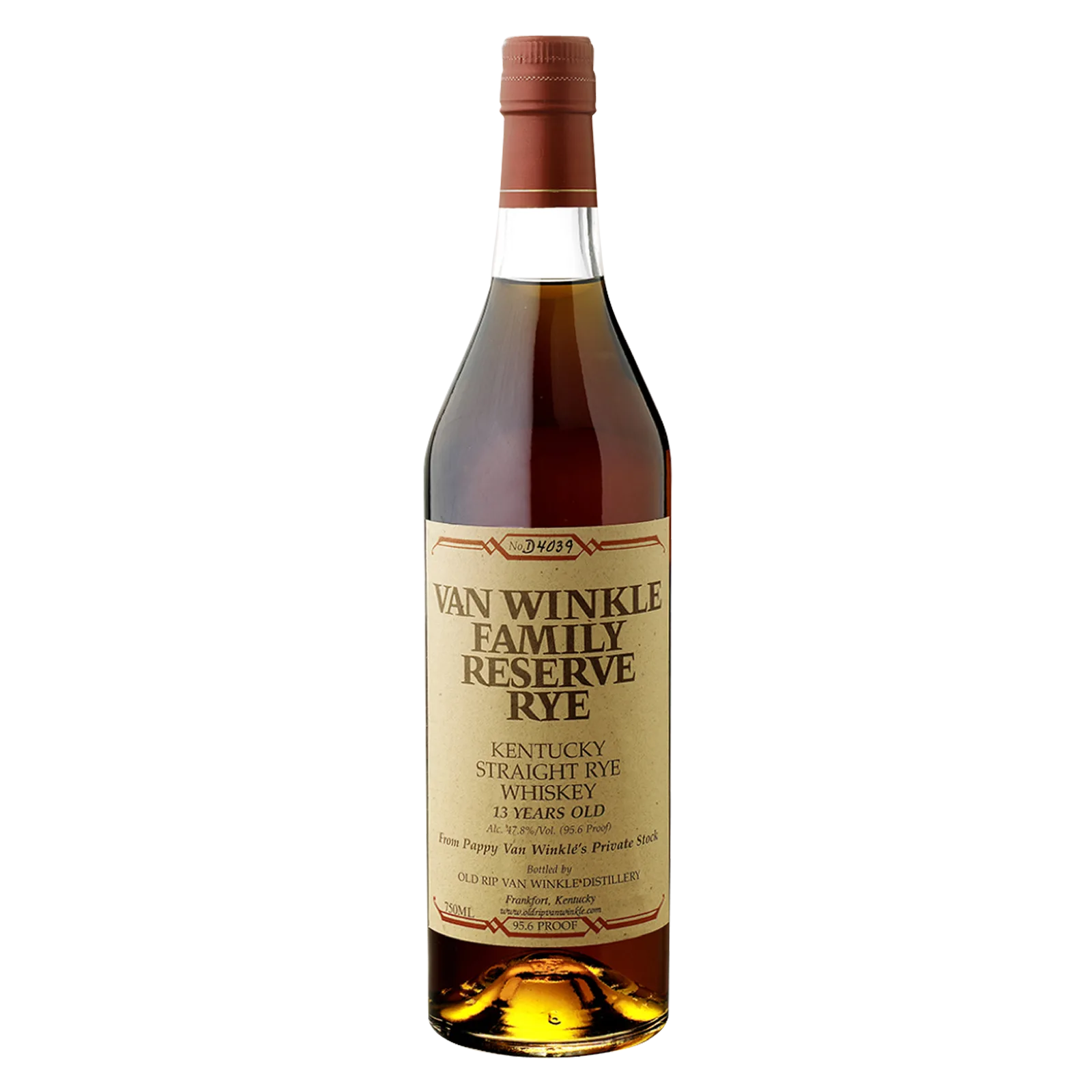 Pappy Van Winkle 13 Year Rye Whiskey