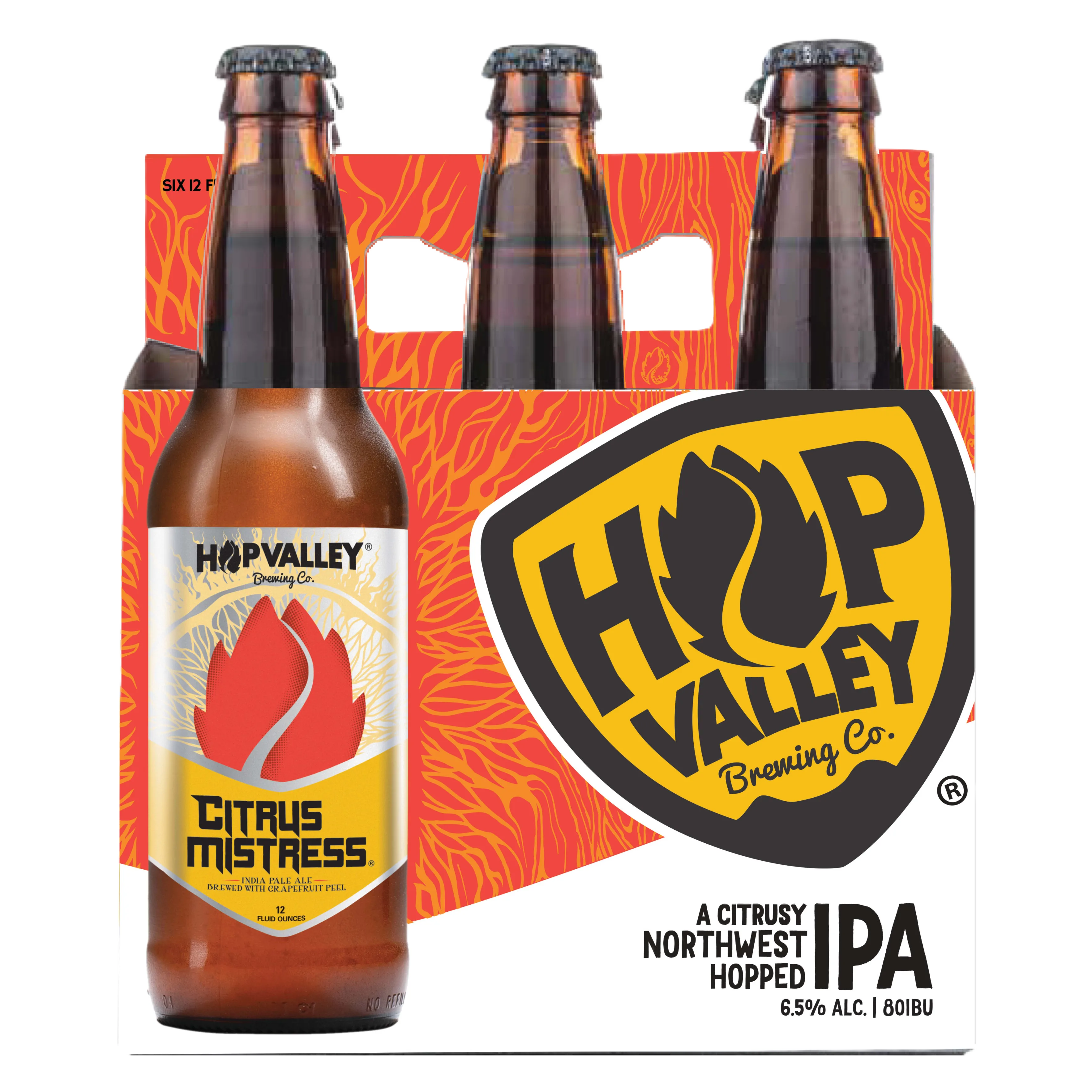 Hop Valley Citrus Mistress IPA 6pk Btl