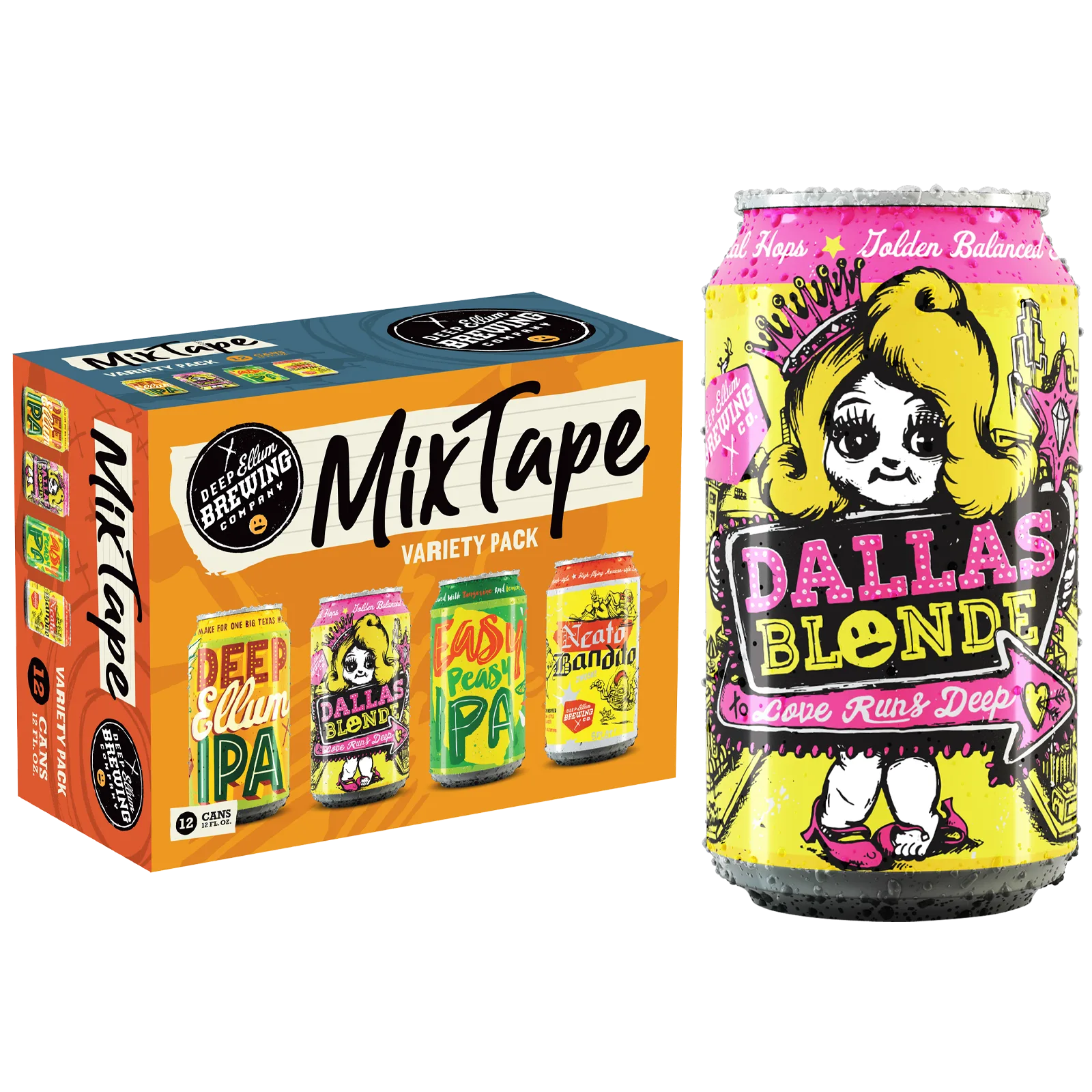 Deep Ellum Mix Tape Variety 12pk Can Varied ABV