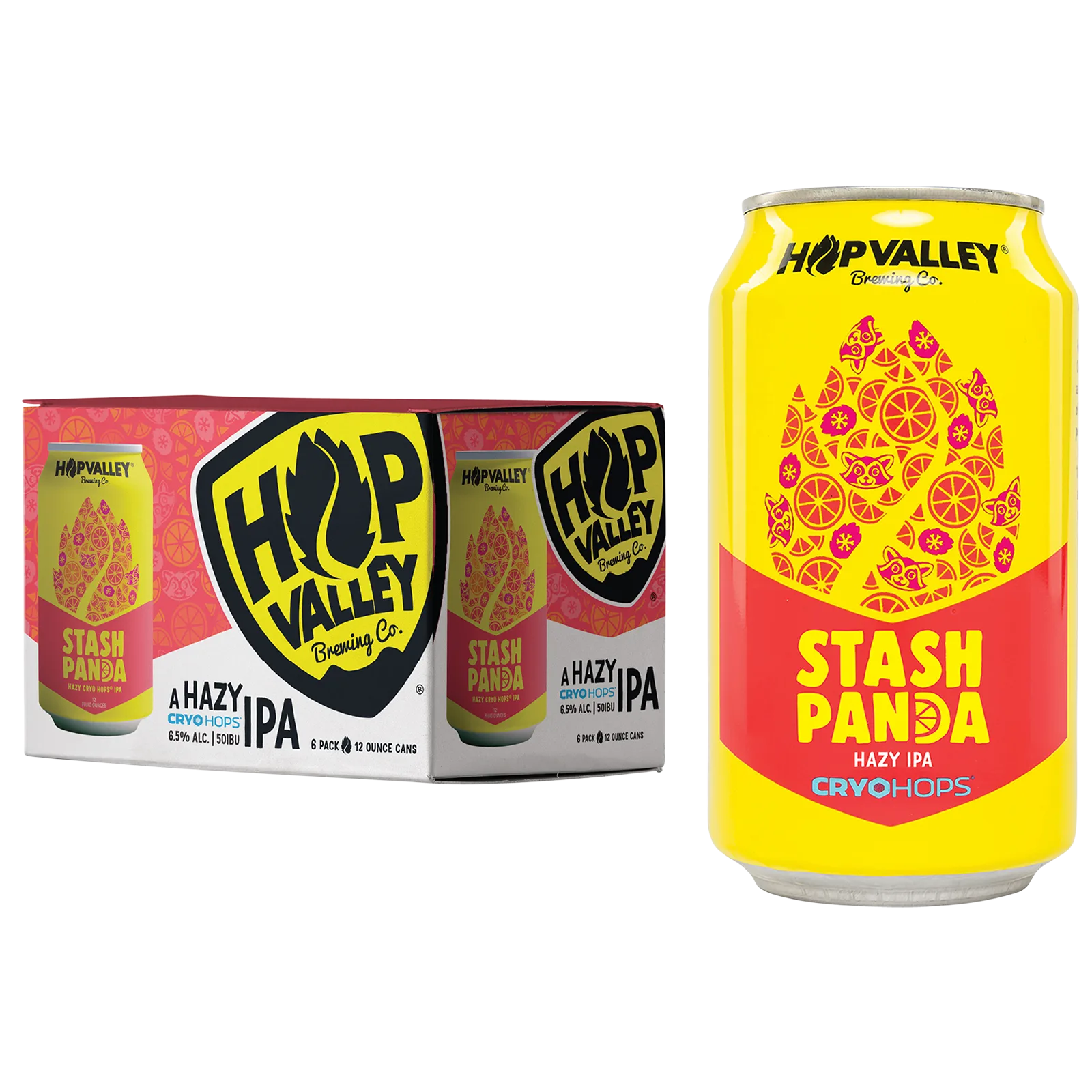 Hop Valley Stash Panda Hazy IPA 6pk Can 6.5% ABV