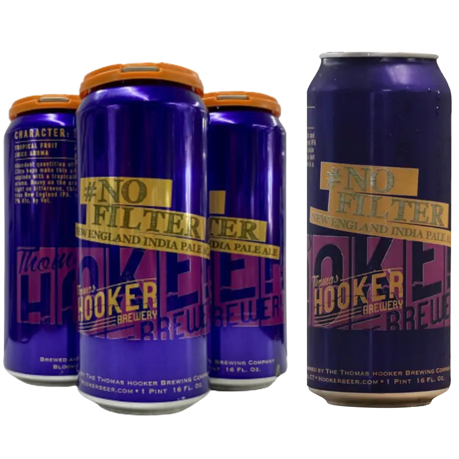 Thomas Hooker No Filter 4pk 16oz Can 7.0% ABV