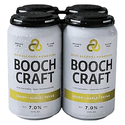 Boochcraft Kombucha Lemon + Maple + Thyme (4PKC 12 OZ)