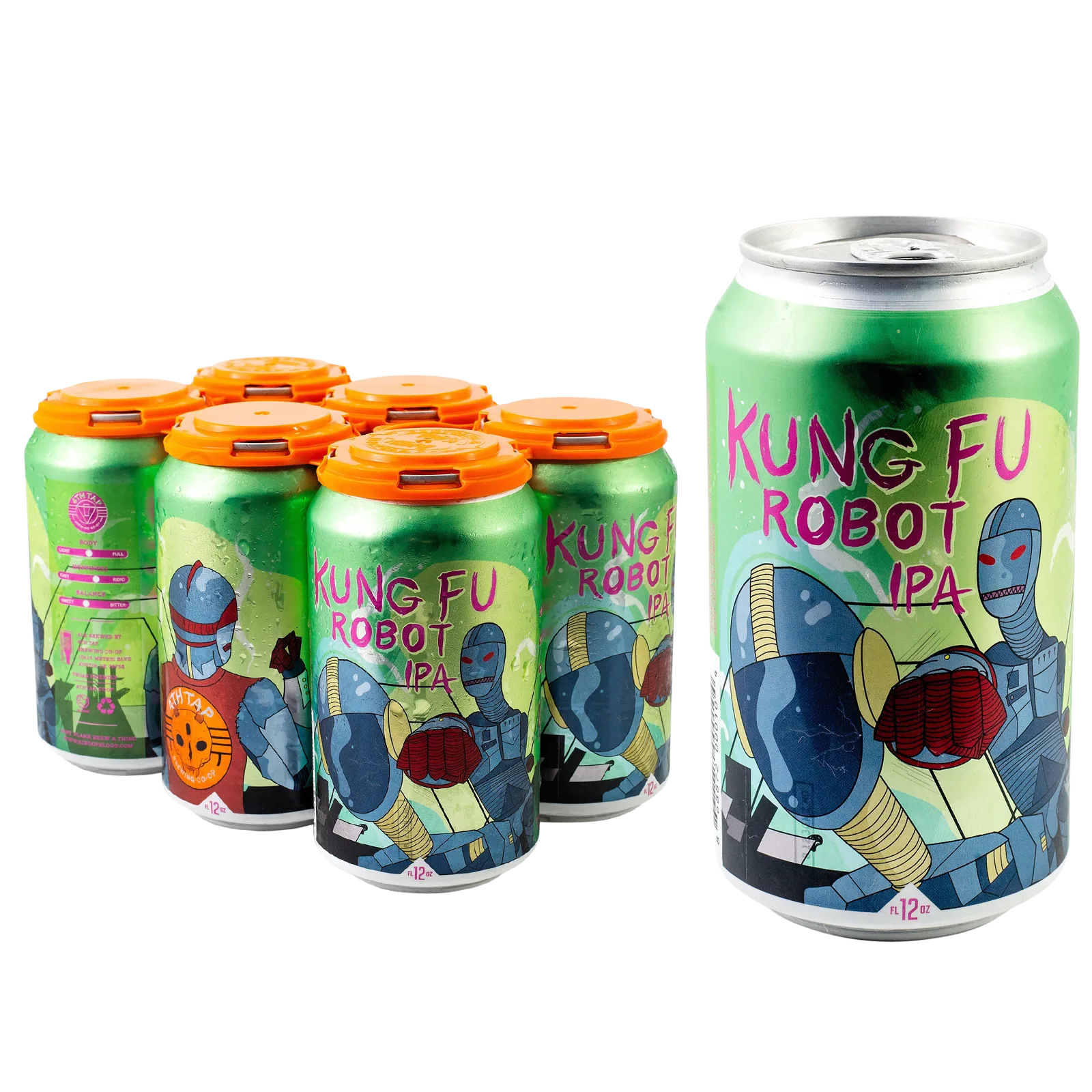 4th Tap Kung Fu Robot IPA 6pk Can 7.0% ABV