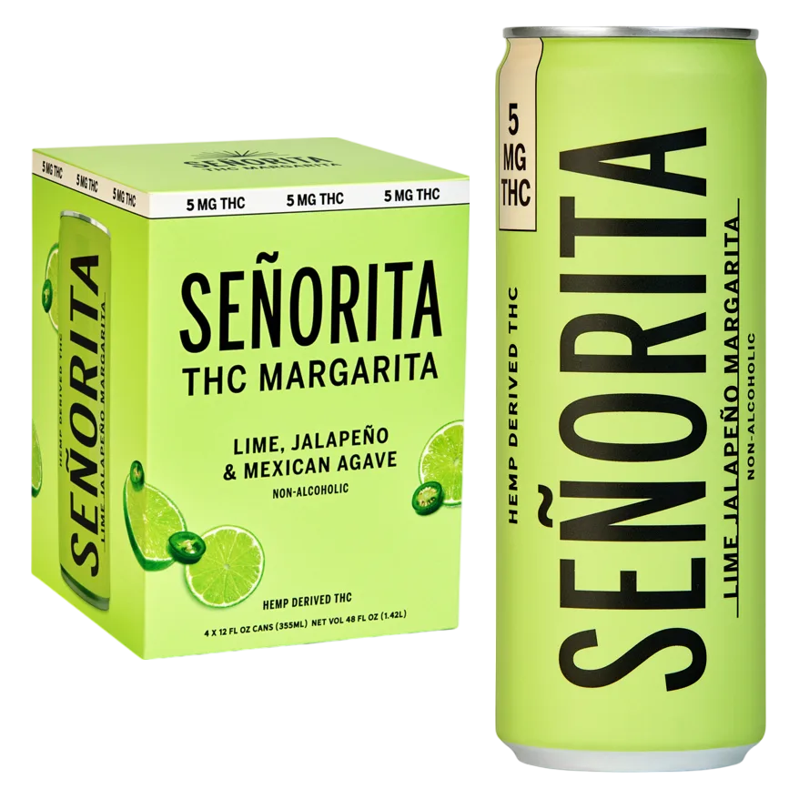Senorita 5mg THC Spicy Lime Margarita 4pk Can