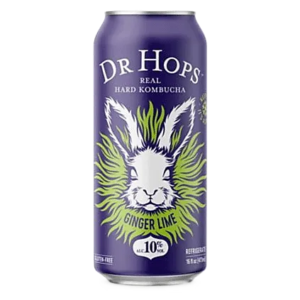 Dr Hops Kombucha Beer Ginger Lime (16 OZ CAN)