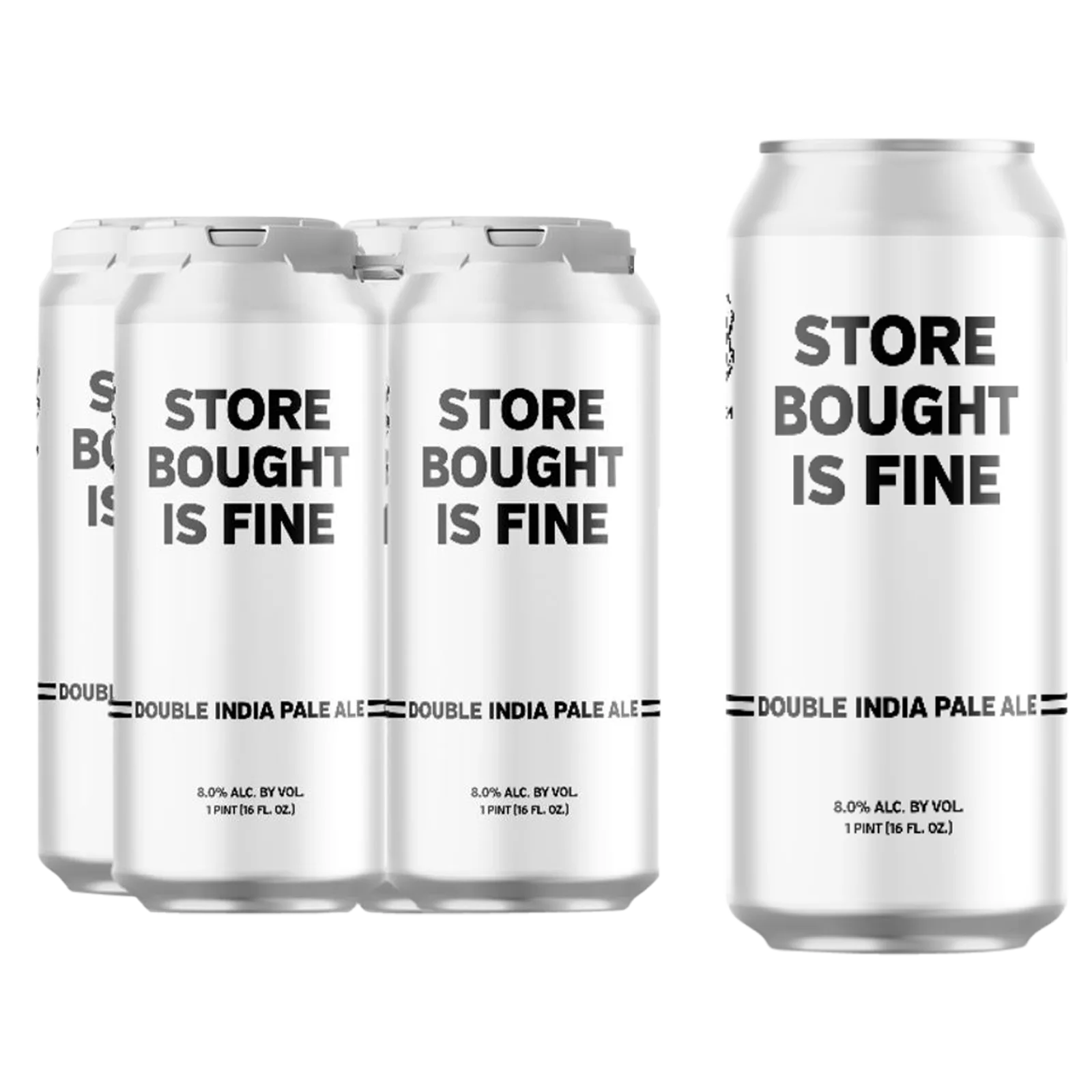 Stickman Brews Store Bought is Fine DIPA 4pk 16oz Can 8.0% ABV