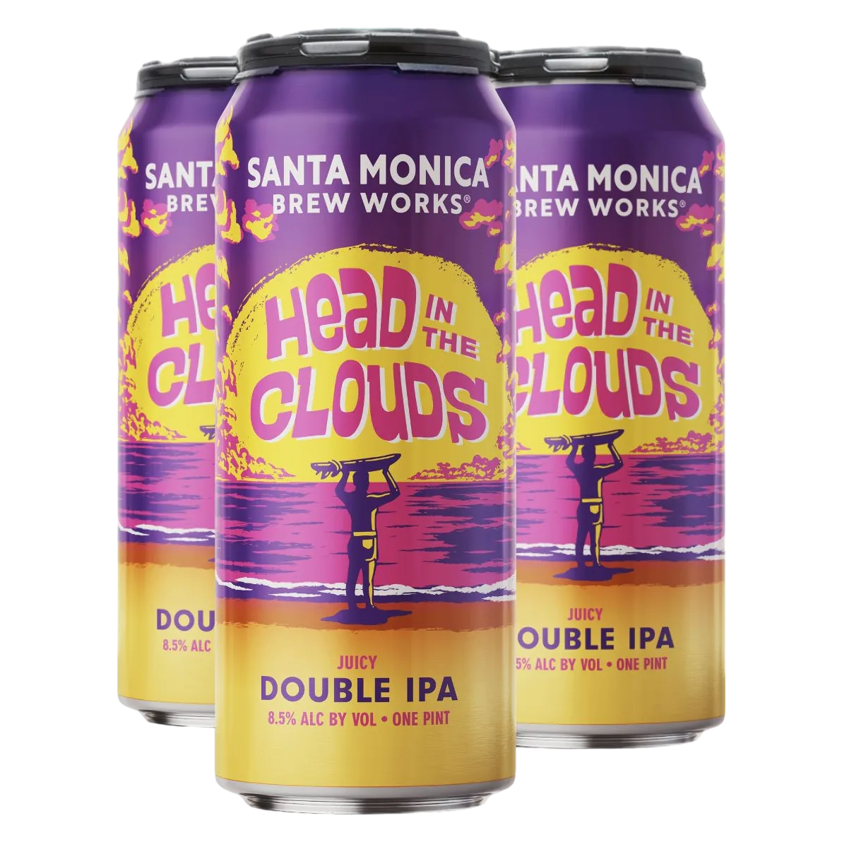 Santa Monica Brew Works Head In The Clouds Double IPA 4pk 16oz Cans