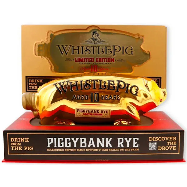 Whistlepig Piggybank 10 Year Old Straight Rye Whiskey 1L