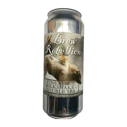 Beer Rebellion Pineapple Milkshake Double IPA 16oz (16 OZ CAN