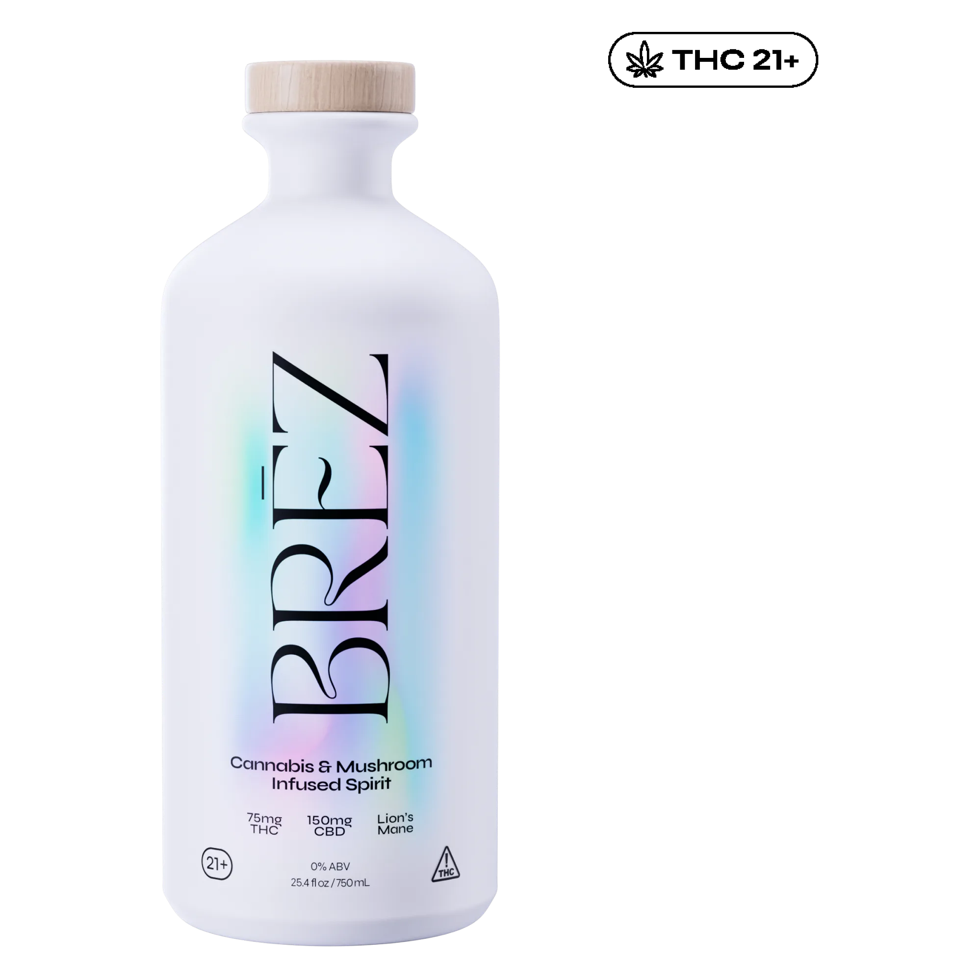 BRĒZ 5mg THC Cannabis and Lions Mane Mushroom Infused Spirit