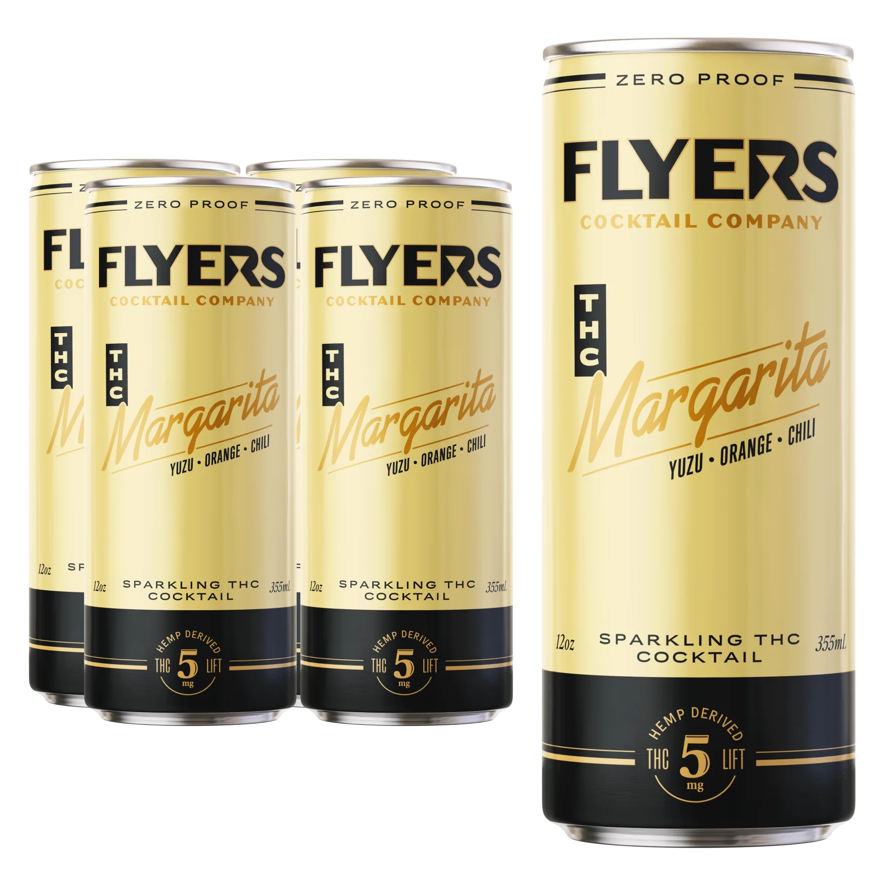 Flyers THC Margarita 5mg THC Cocktail 24pk Can