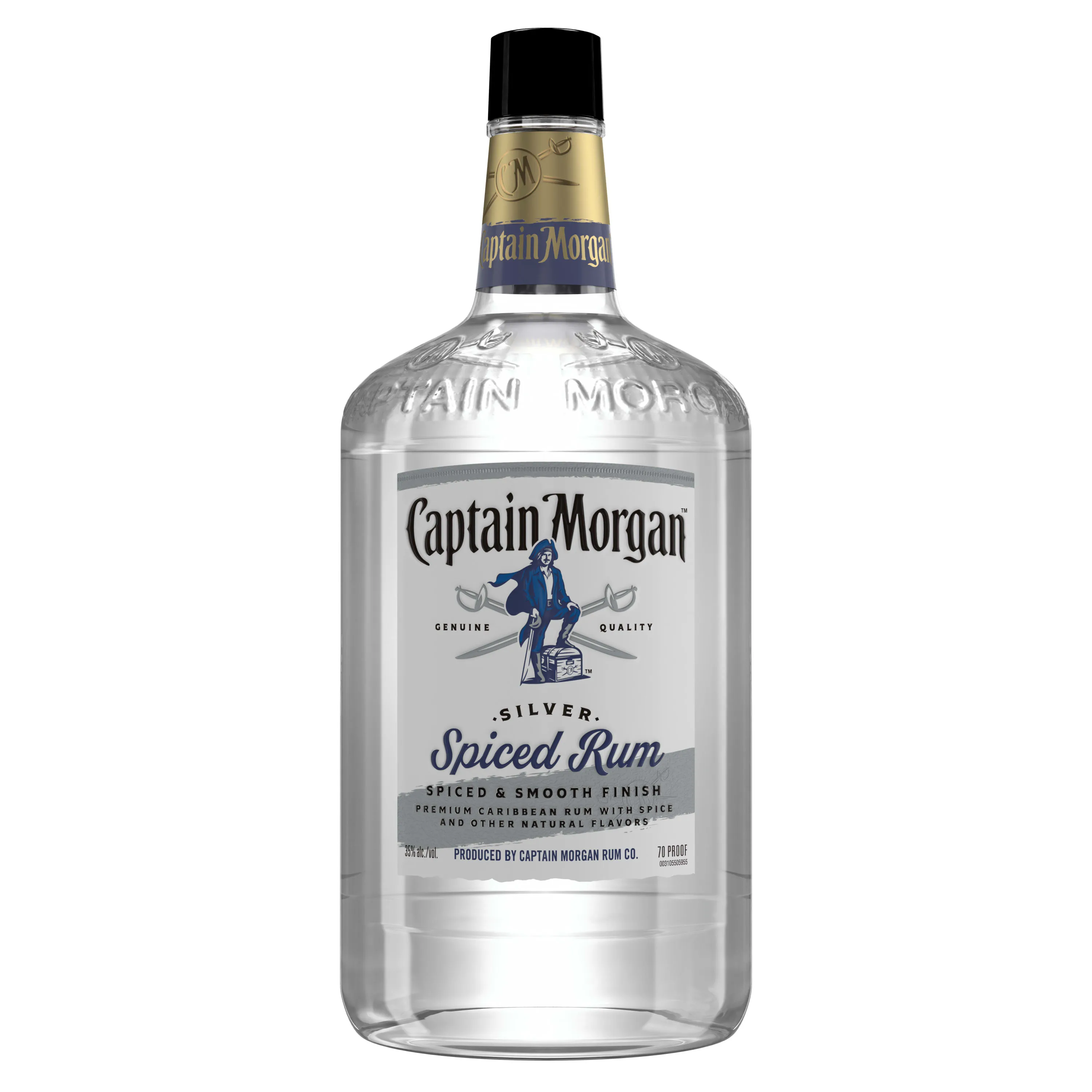 Captain Morgan Silver Spiced Rum(70 proof