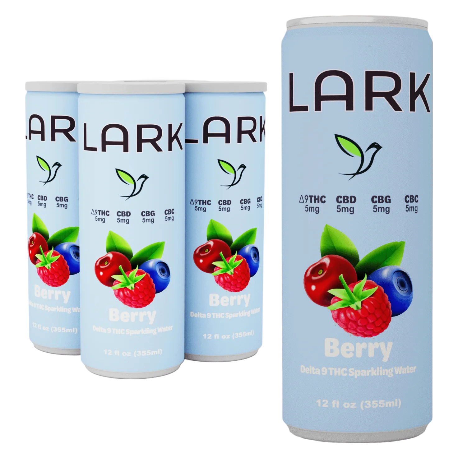Lark THC 5mg Berry Seltzer 4pk Can