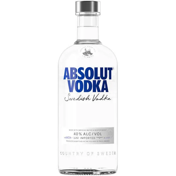 Absolut Swedish Grain Vodka 750Ml