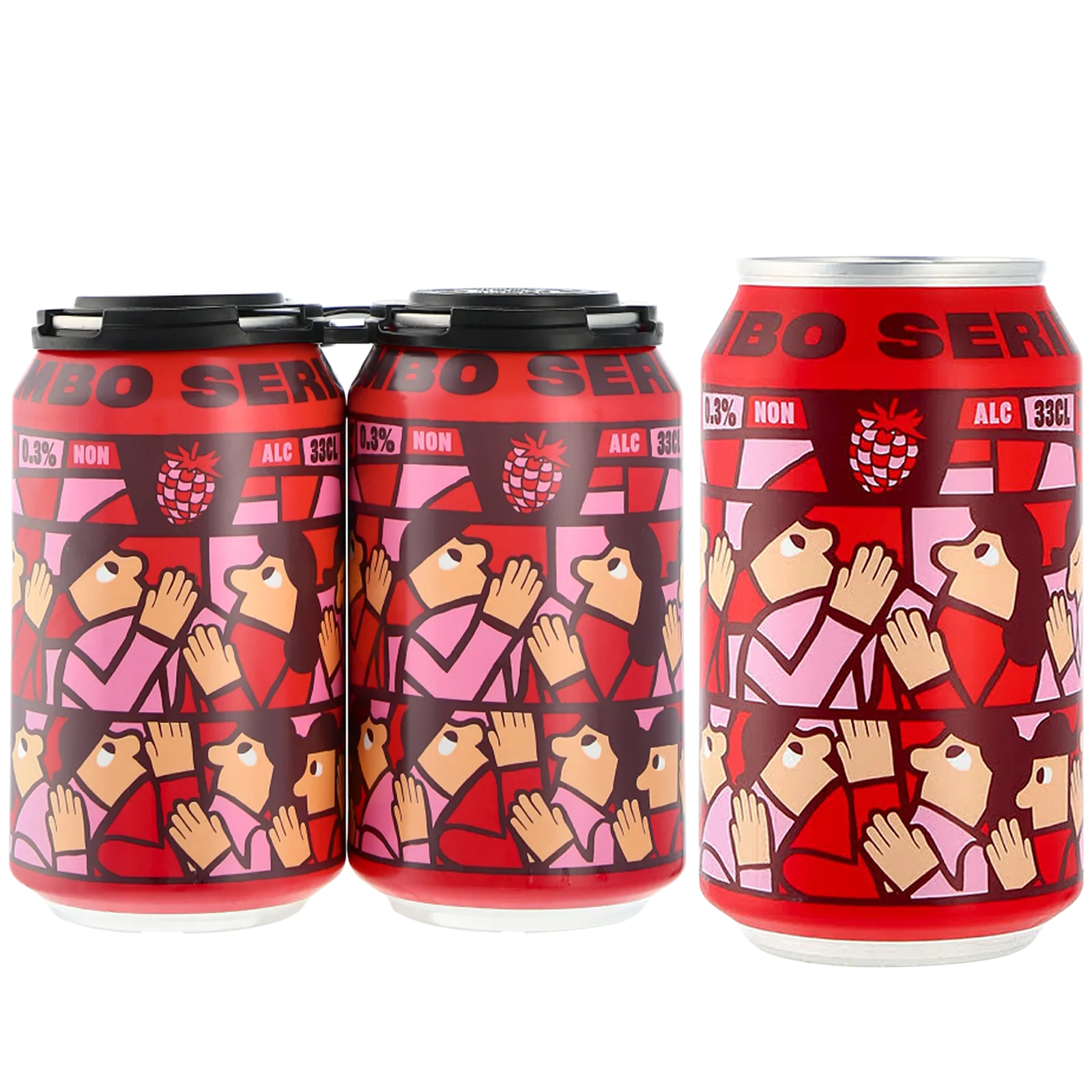 Mikkeller Limbo Raspberry Non-Alc 4pk 330ml Can 0.3% ABV