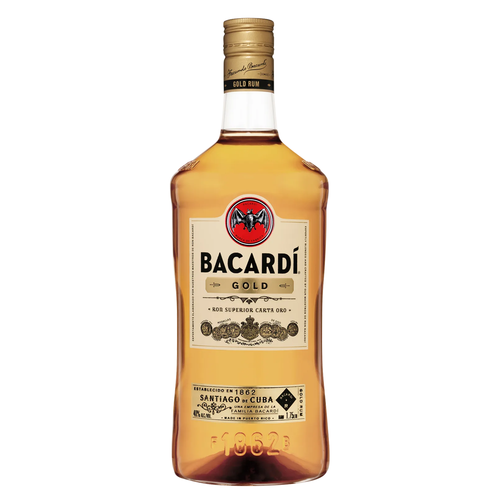 Bacardi Gold Rum Plastic