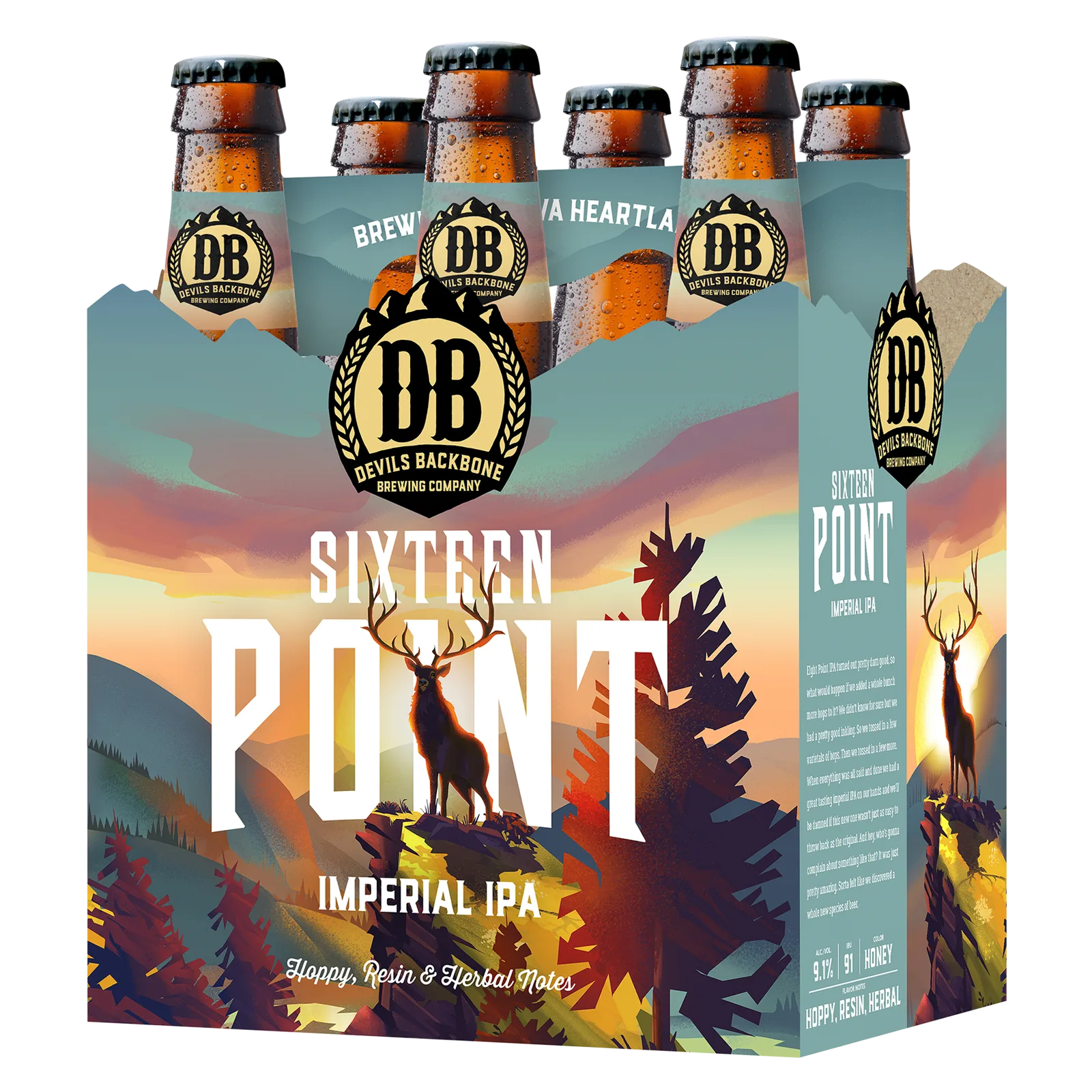 Devil's Backbone 16 Point Imperial IPA 6pk Can 9.1% ABV