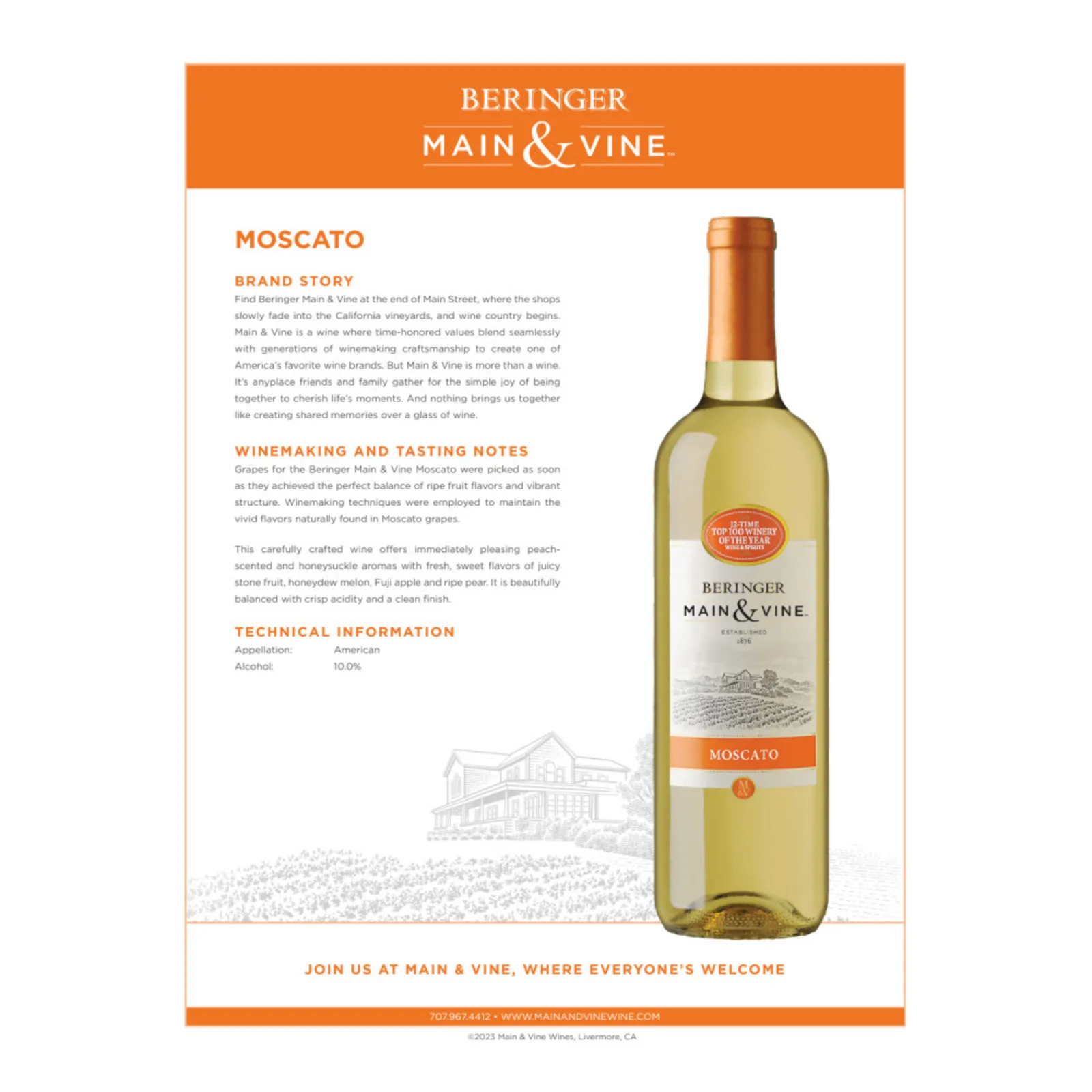 Beringer Main & Vine Moscato