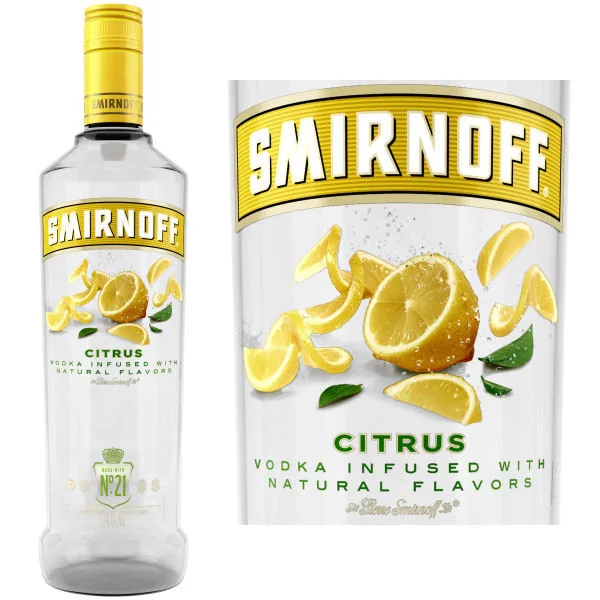 Smirnoff Citrus Vodka 750Ml