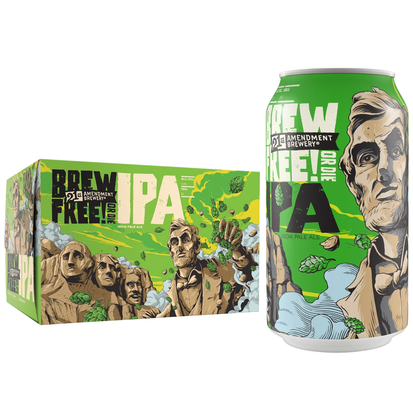 21st Amendment Brew Free or Die IPA 6Pk Can 7% ABV