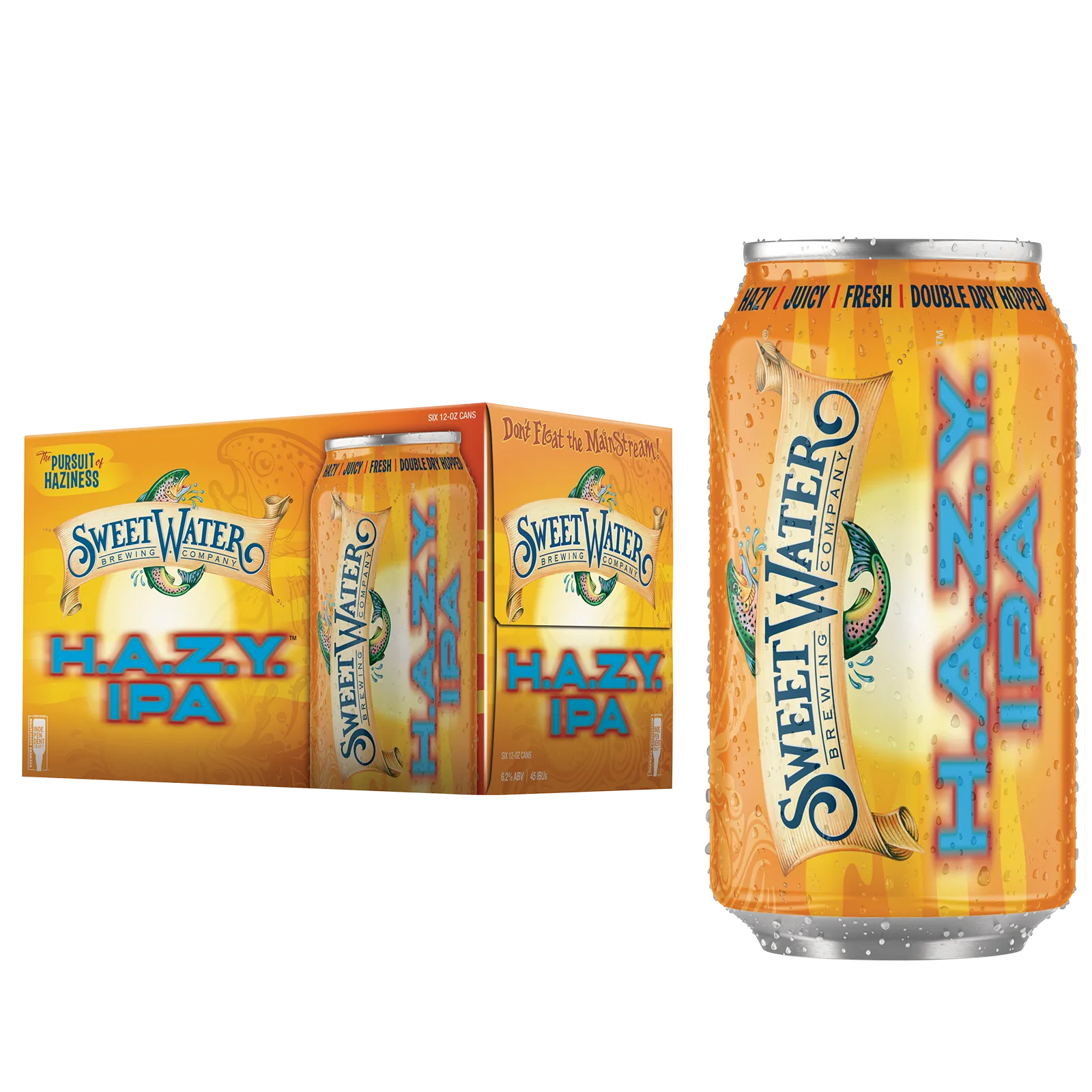 SweetWater H.A.Z.Y. IPA 6pk Can 6.2% ABV
