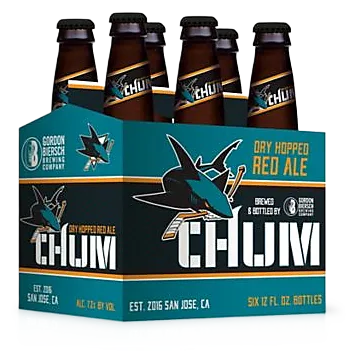 Gordon Biersch CHUM - San Jose Sharks Red Ale (6PKB